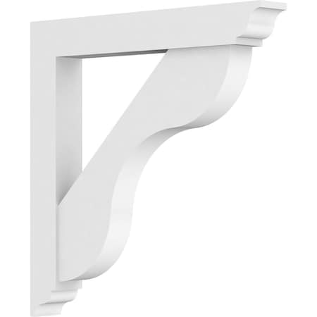 Ekena Millwork Standard Carmel Architectural Grade PVC Bracket With Traditional Ends, 3"W x 24"D x 24"H BKTP03X24X24CAR01